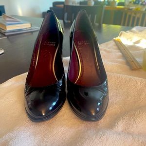 Stuart Weitzman patent leather pumps.  3 inch heel.